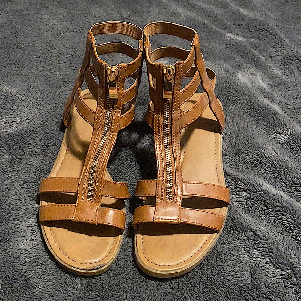 Merona Gladiator Sandals, Size: 8, Color: Brown